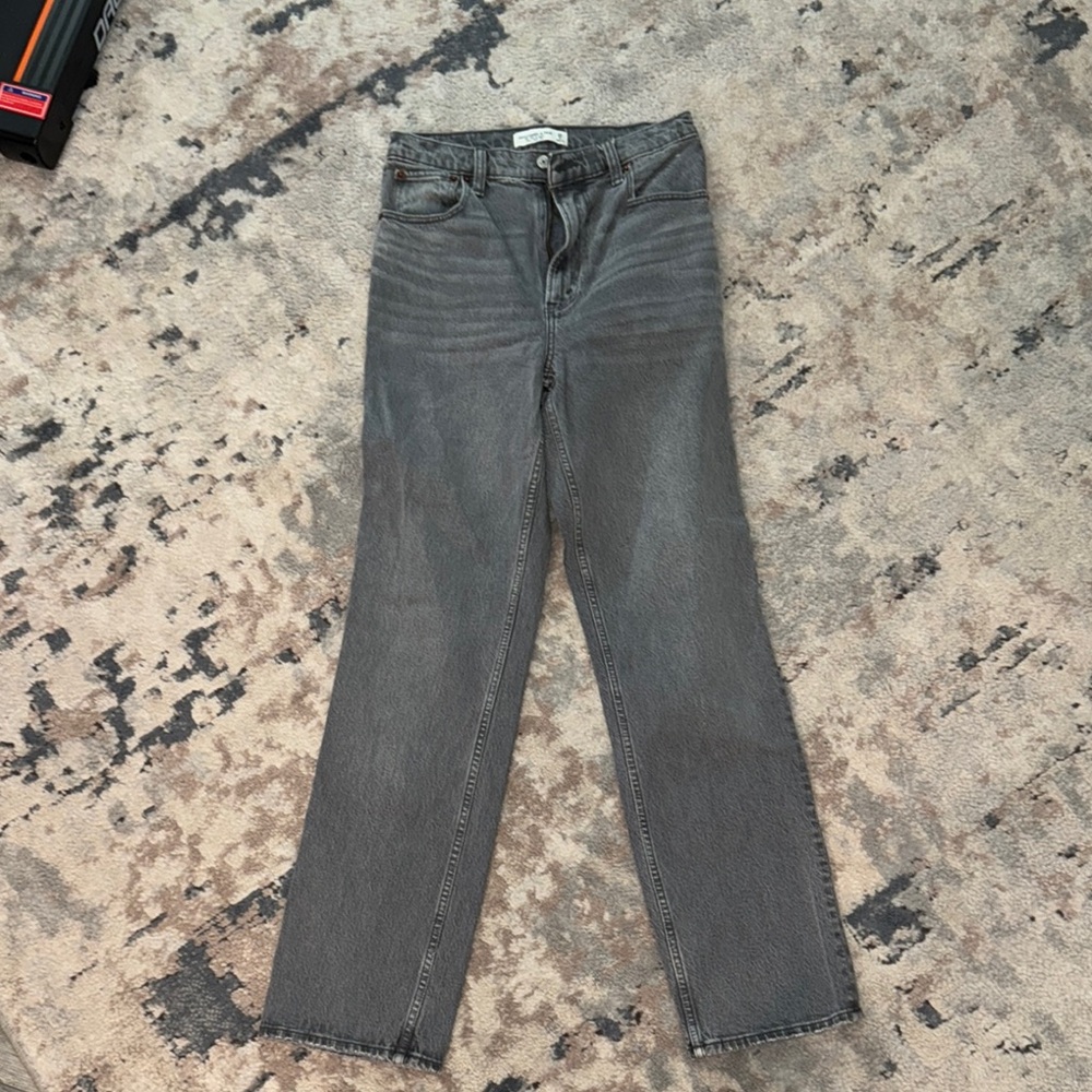 Abercrombie & Fitch Gray Straight Jeans Classic Style